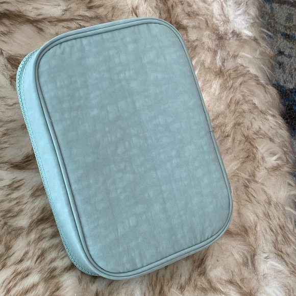 NWT Kipling 100 Pens Printed Case Bag Pouch Green Tonal - Picture 10 of 11